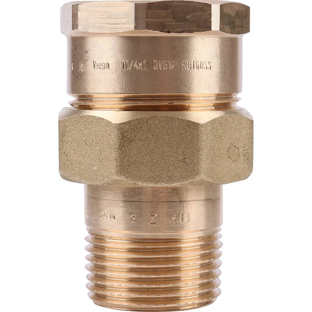 Американка резьбовая ВН 1"1/4 с плоским уплотнением бронза VIEGA (271343)