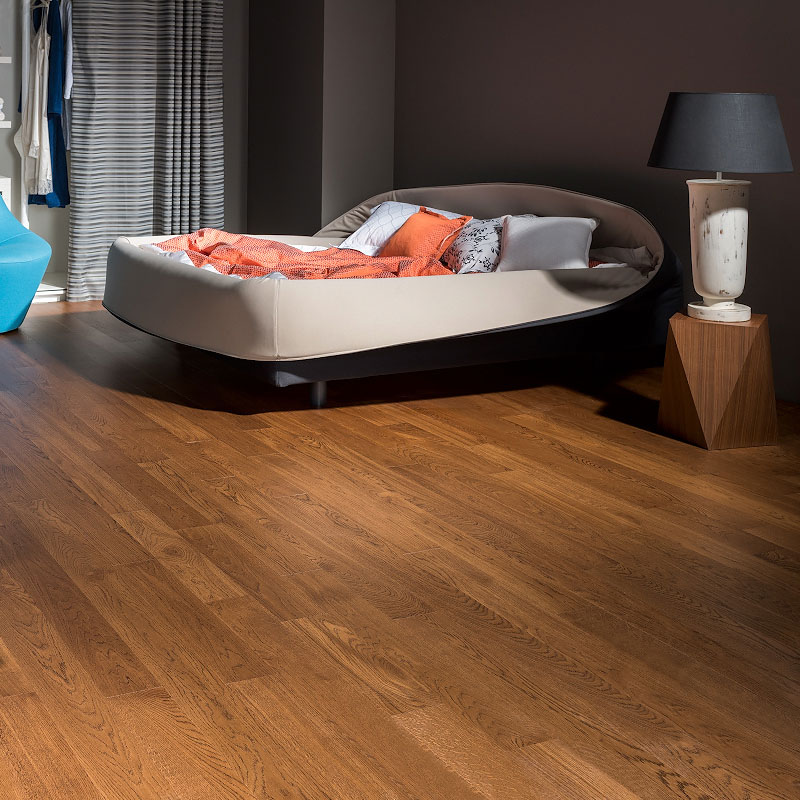 Паркетная доска Coswick Бражированная 3-х слойная CosLoc 1153-1204 Орех (Порода: Дуб)