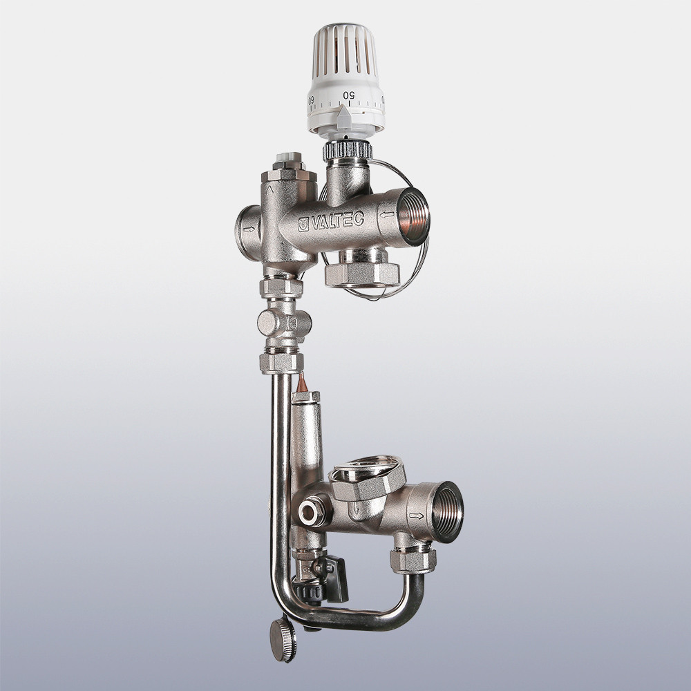 Насосно-смесительный узел 1" VALTEC VALMIX 200 мм, 130 мм