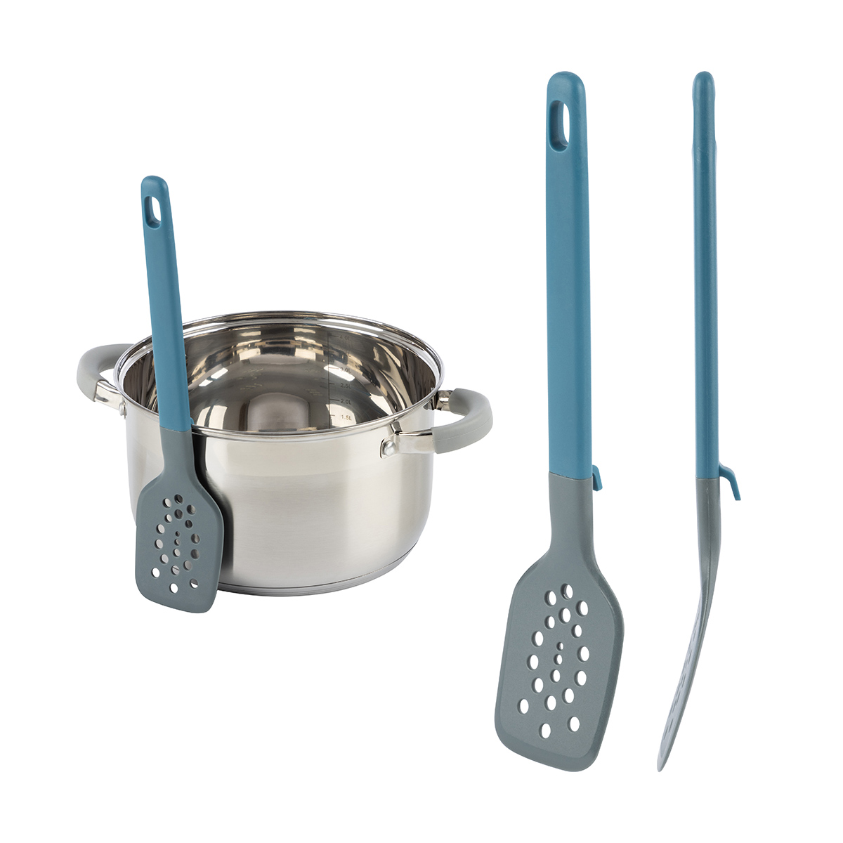 Лопатка кулинарная "mentolo" с отверстиями 31,3*7 см (нейлон, ручка пласт.) (1/24/96) "mallony"