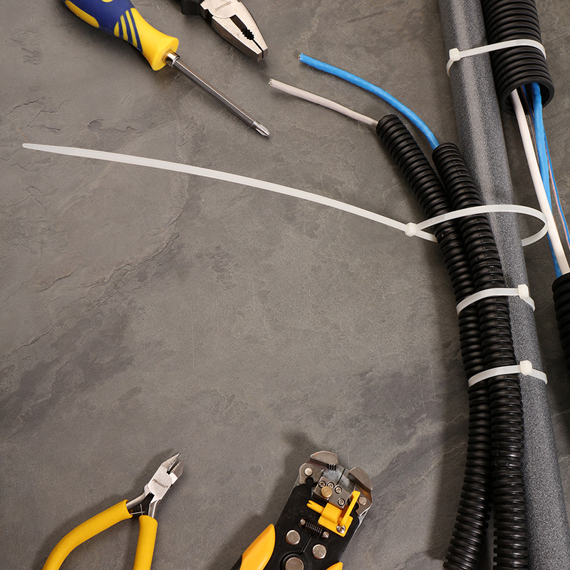 Хомуты нейлон 4,8 х 400 мм (набор 100 шт.), белые (1/10/50) "rexant" 07-0400