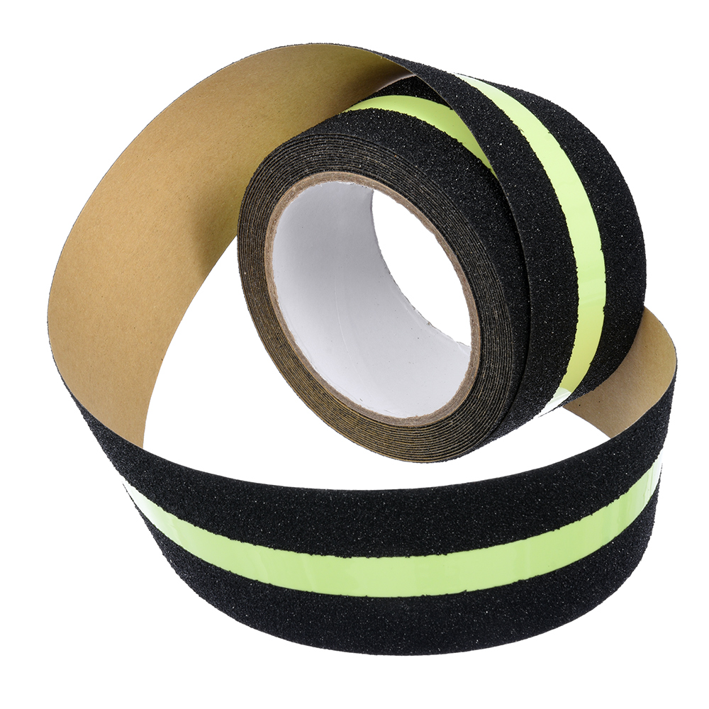 Лента клейкая противоскольз. 50 мм х 5 м люминесцентная (1/48) "vortex" 24161