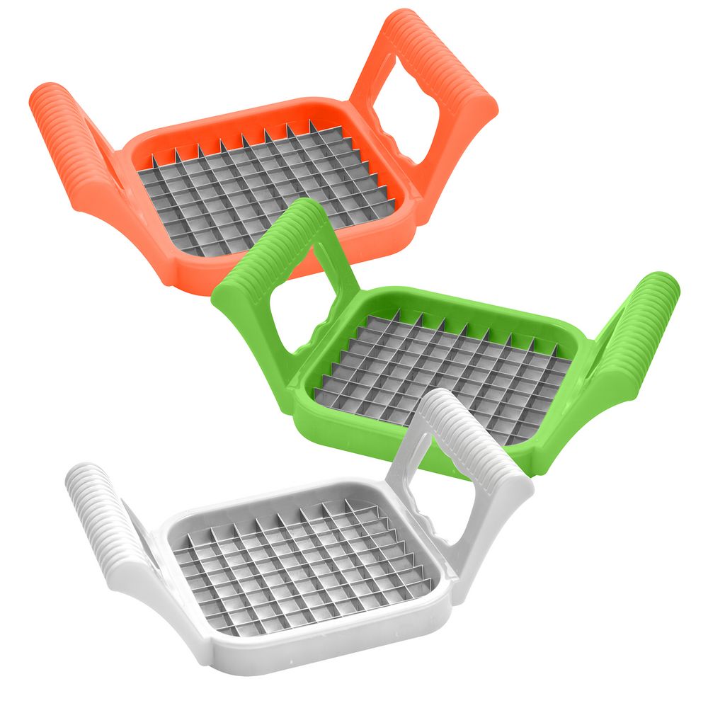 Овощерезка для салата нержав., ручки пласт. (6/48) "мультидом"  an53-35