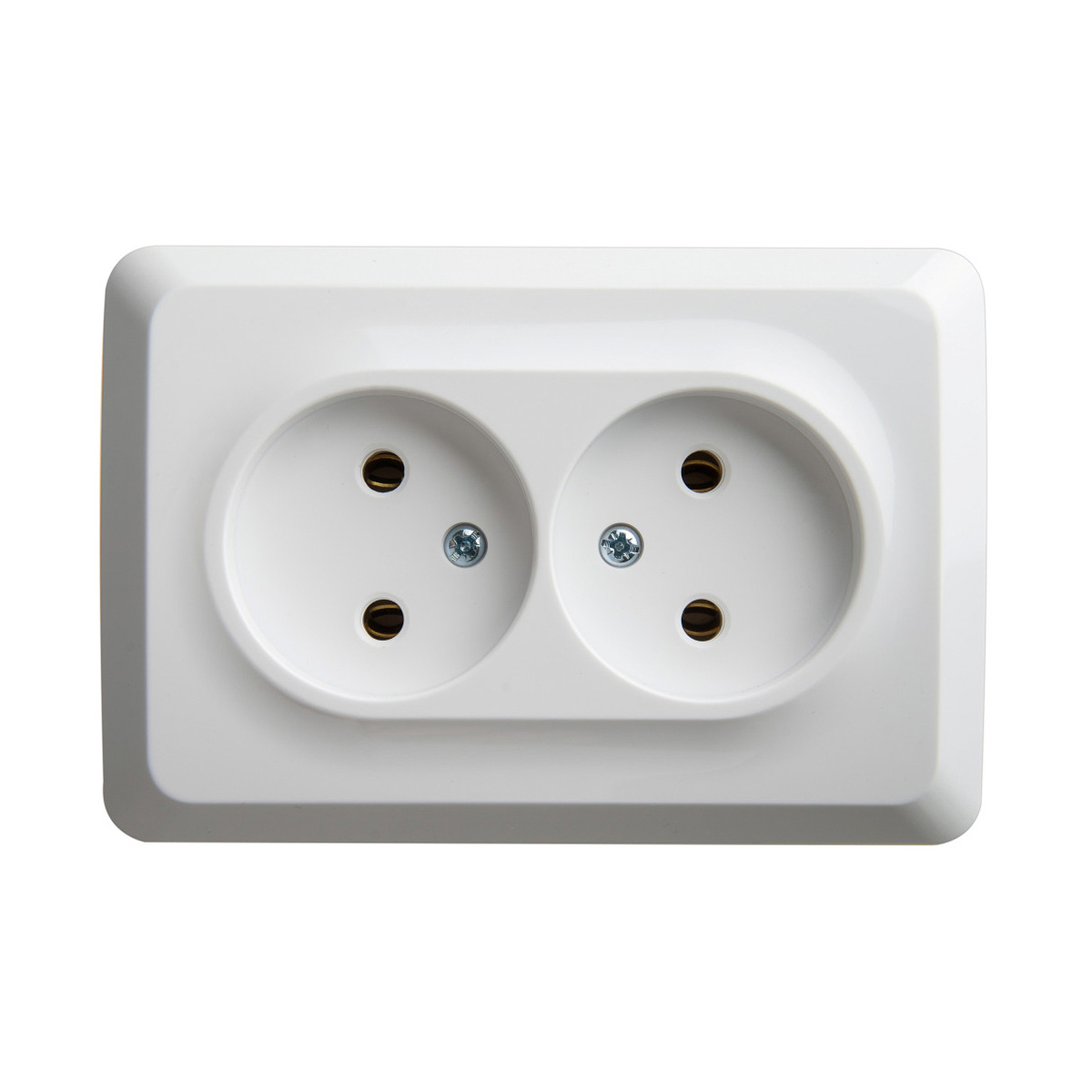 Розетка открыт. уст. "этюд" угловая 2-х местн. 16а, белый (1/9/72) "schneider"