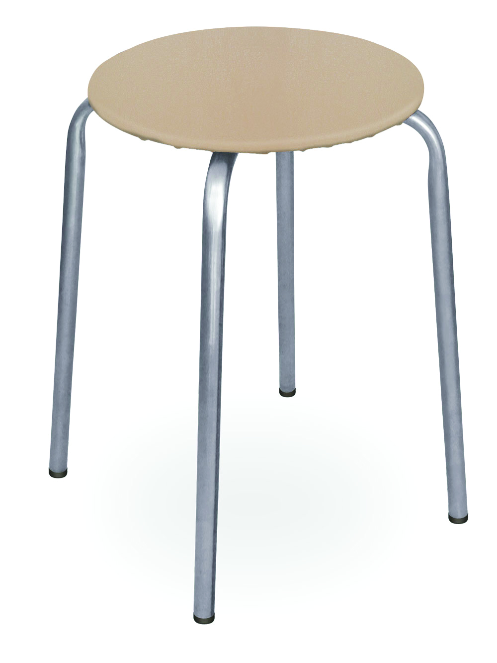 Табурет "эконом 2" круглое сиденье d=32 см (1/10) бежевый тэ2/б  "ника"