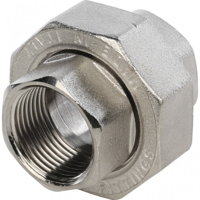 Американка ВР 3/4" никель STOUT уплотнение конус