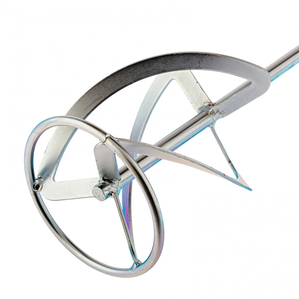 Насадка для миксера, для тяжелых растворов, 140 х 590 мм, оцинкованная, хвостовик резьба М14 Сибртех (848957)