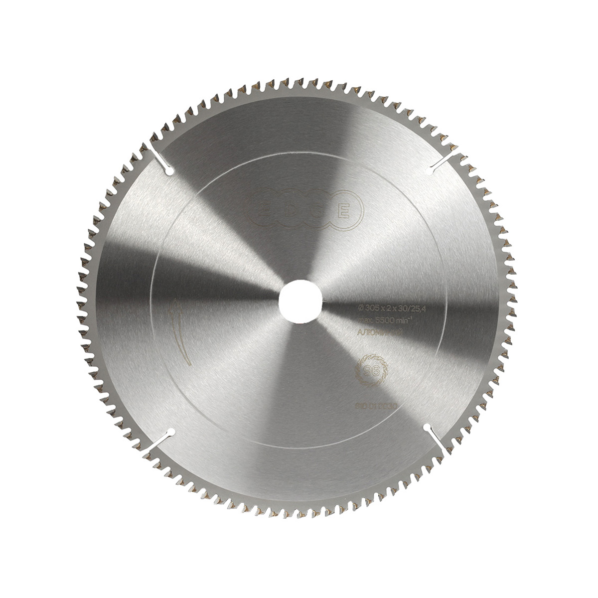 Диск пильный по алюминию 305 х 30/25,4, 96 зубьев (1/10) "edge by patriot" 810010030