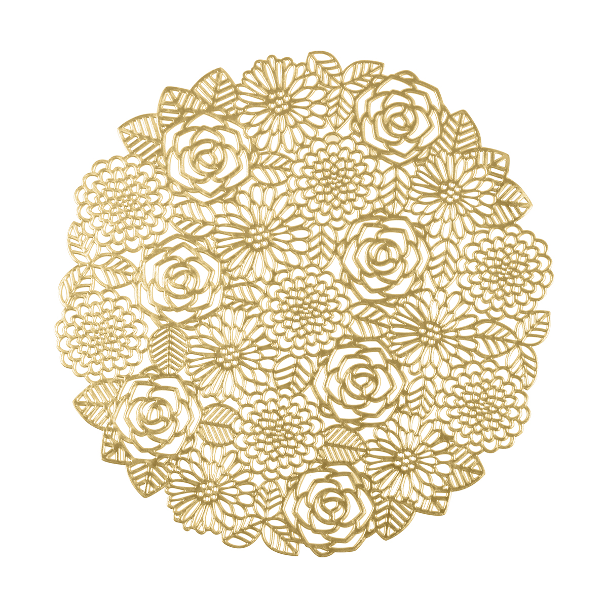 Салфетка сервировочная d=38 см ажурная, пвх (1/10/120) "рыжий кот" pvr-05