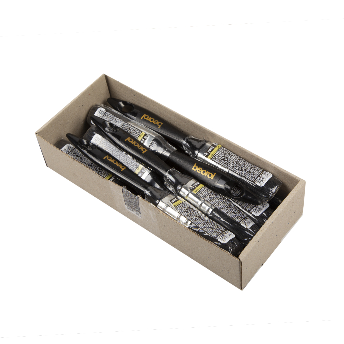 Кисть плоская "black professional"  20 х 15 мм (12/1128)  "beorol"