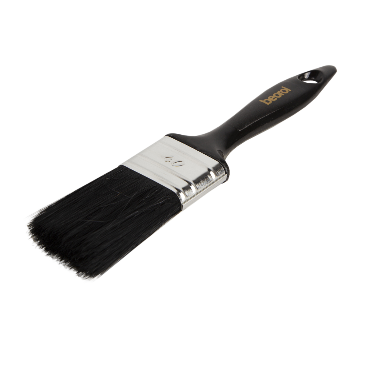 Кисть плоская "black professional"  40 х 15 мм (12/672)  "beorol"