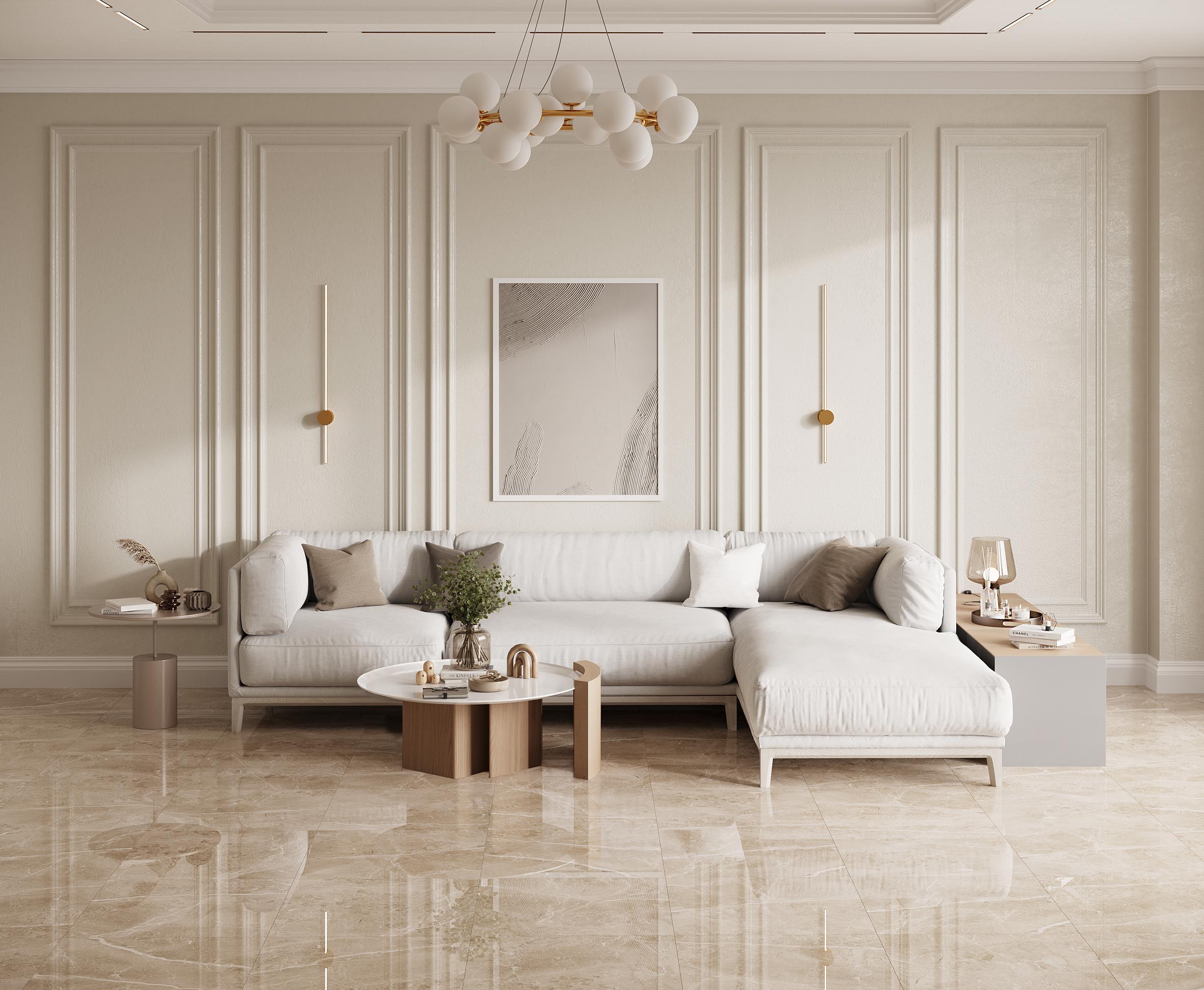 Obsidian taupe керамогранит полированный 60x120