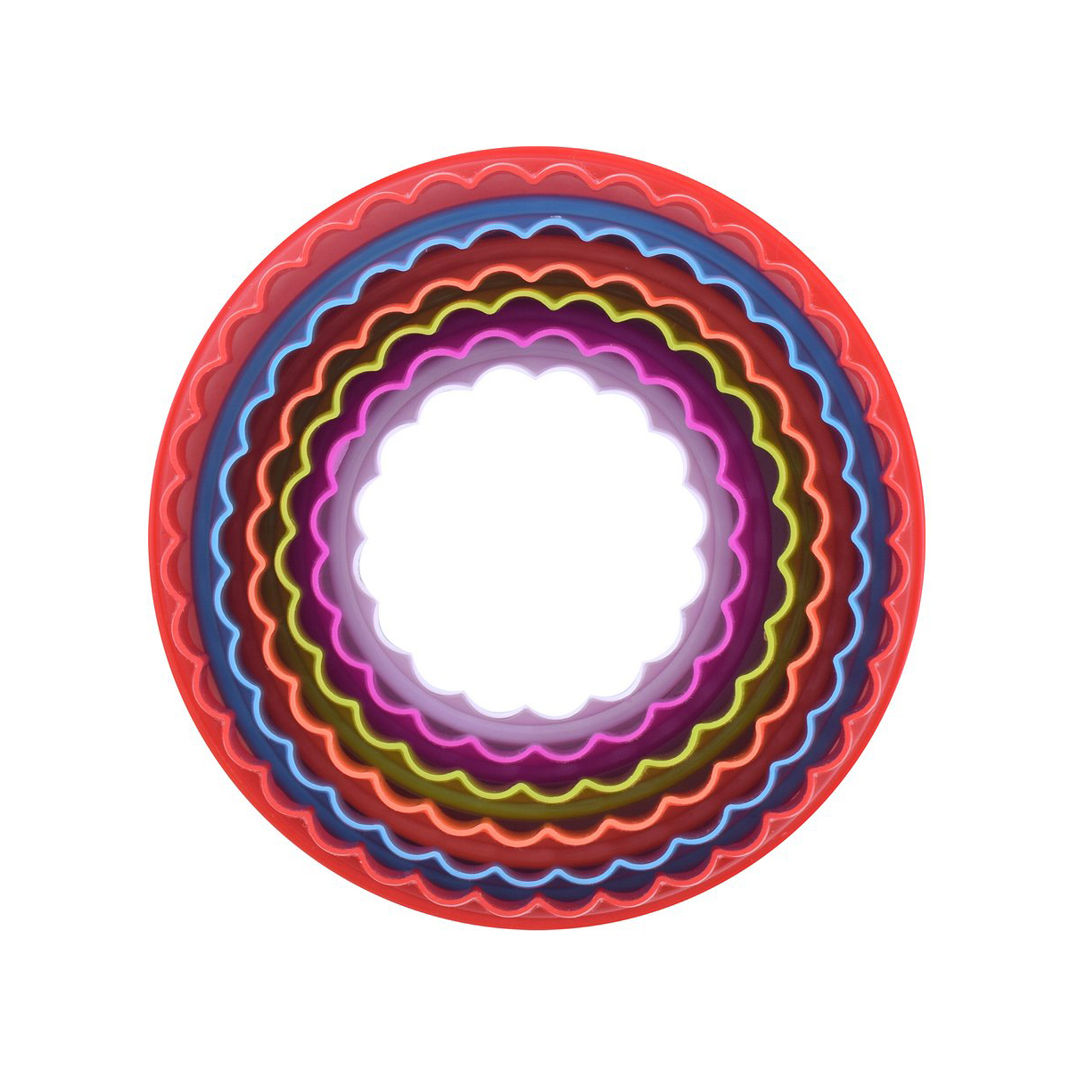 Формы кулинарные пласт. "круг" набор 6 шт. (1/12/120) "мультидом" ms8-84