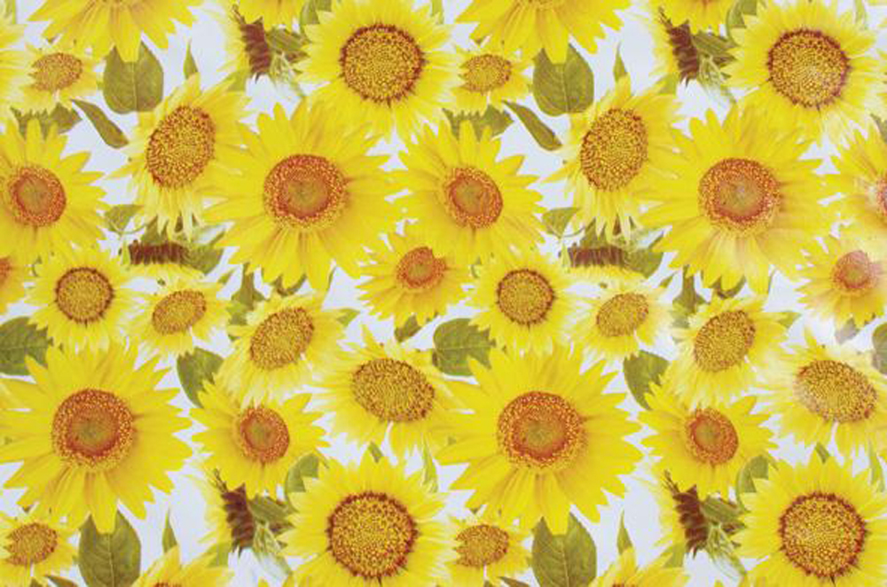 Клеенка пвх основа ткань 125 см  рулон 25 м (1) "этюд" 927/5 (желтый)