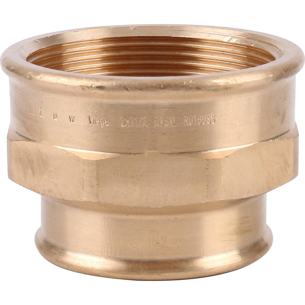 Муфта редукционная 2" x 1"1/2 резьбовая (ВР) бронза VIEGA (267544)