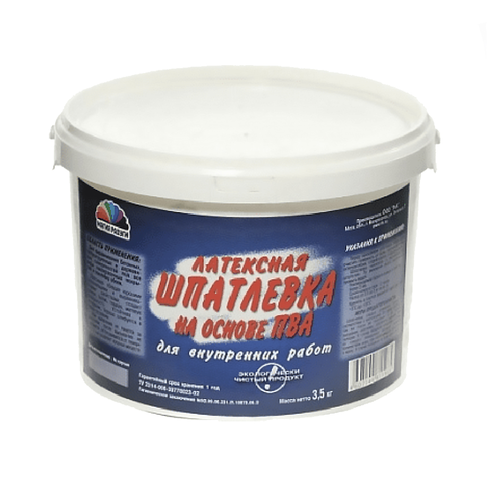 Шпаклевка латексная  на основе пва   3,5 кг (1) "магия радуги"
