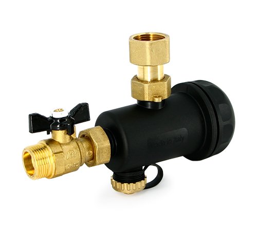 Фильтр-грязеуловитель UNI-FITT магнитный 3/4" черный