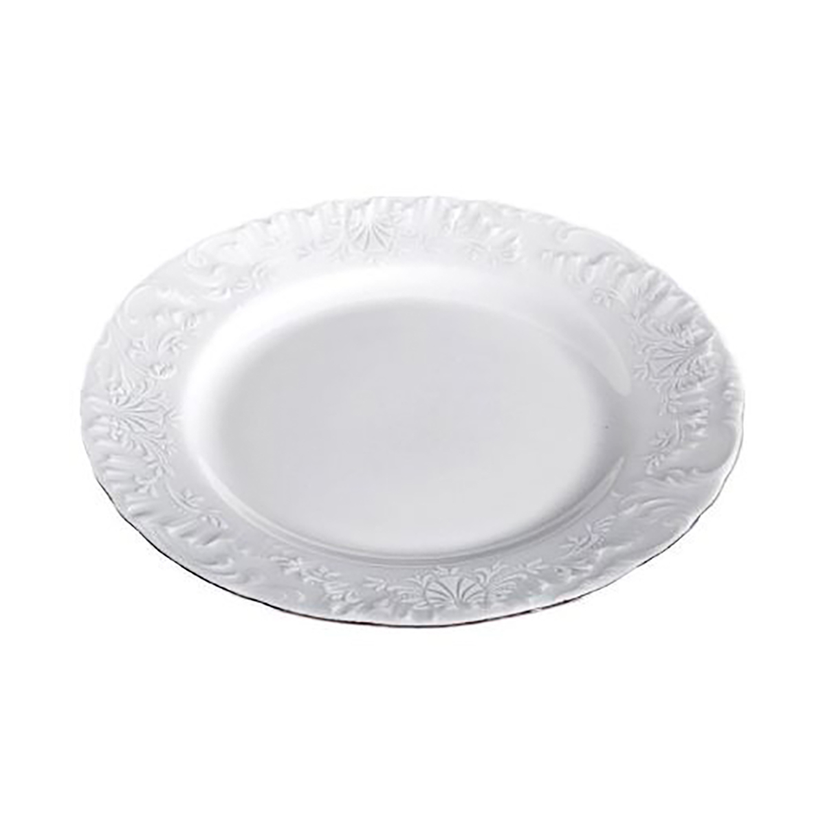 Тарелка десертная "rococo" узор платина 19 см (1/6/36) "cmielow" 0030990-omaz2304-рококо