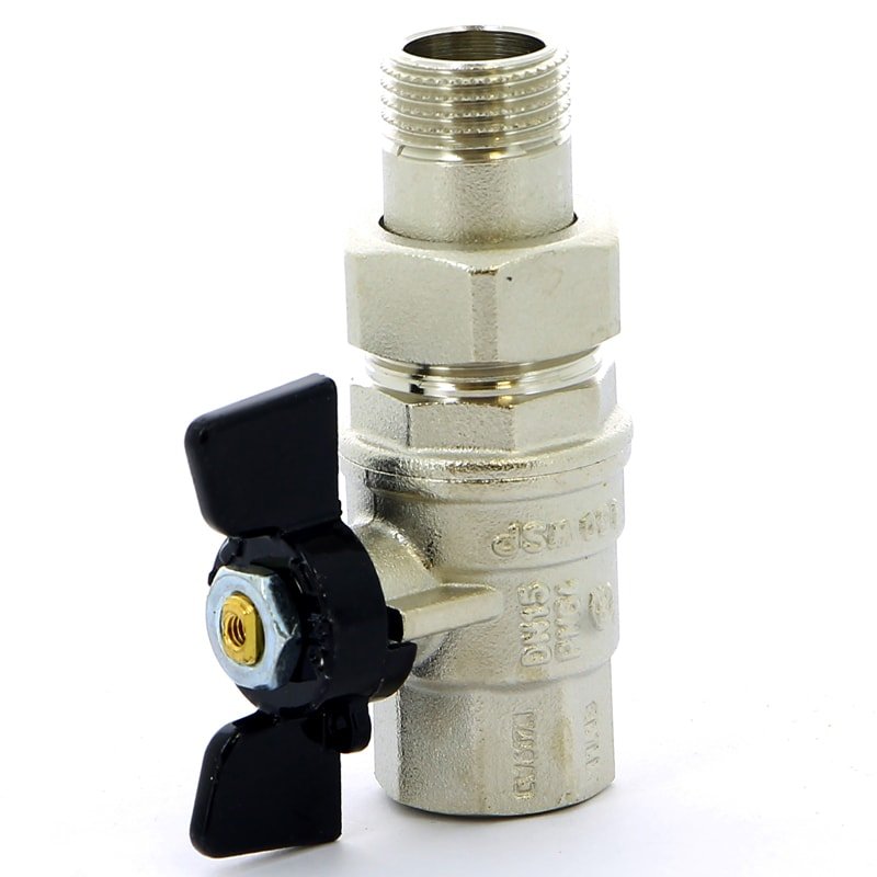 Кран шаровый BUGATTI OREGON 1" ВН американка бабочка