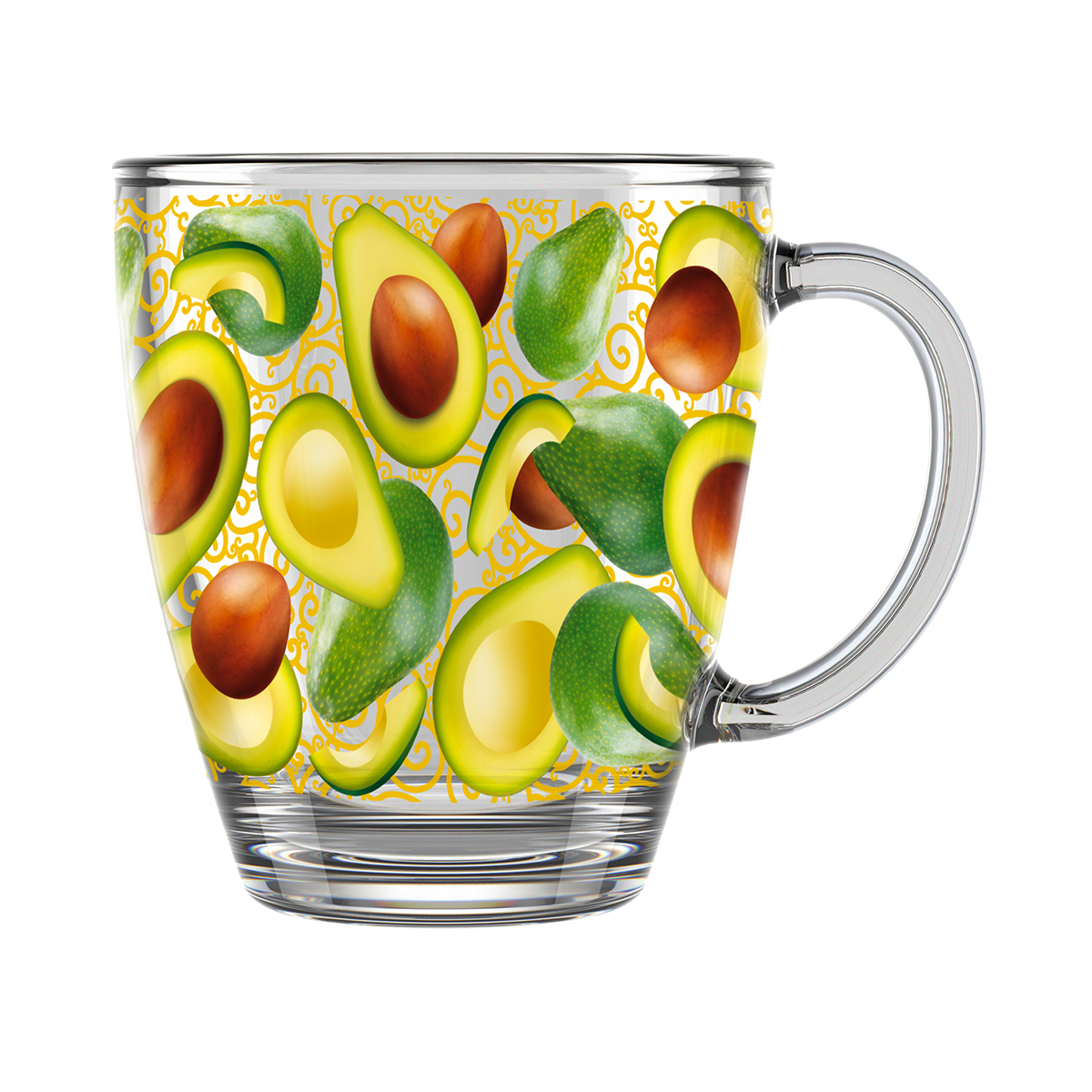 Кружка "авокадус" 350 мл (1/16) "декостек"