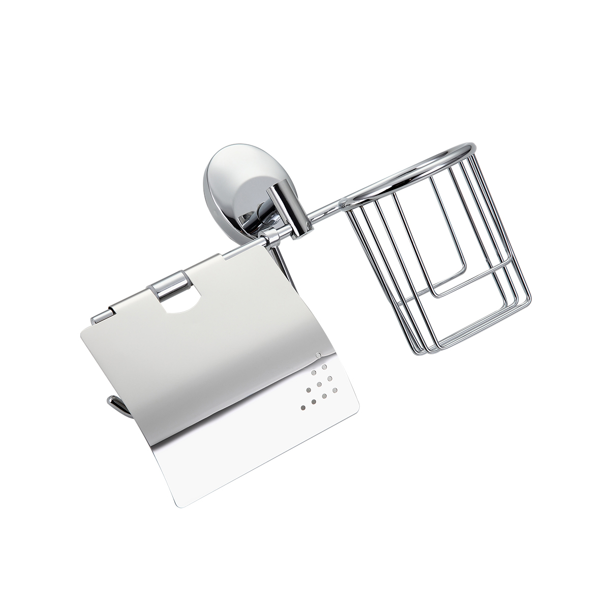 Держатель для туал. бумаги и освежителя воздуха f1603-1, хром (1/10/40) "frap"