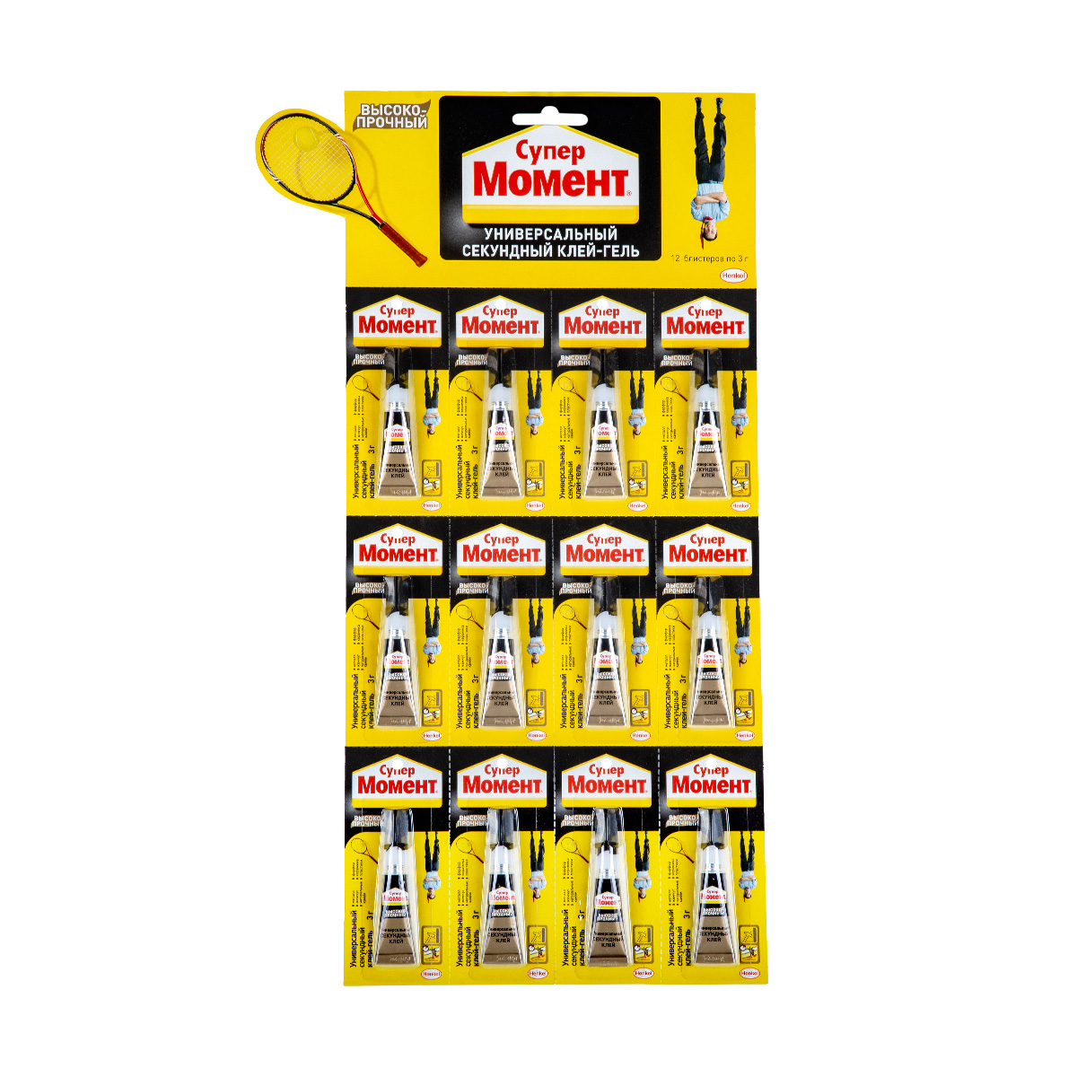 Клей момент супер высокопрочный 3 г (12/144)  хенкель