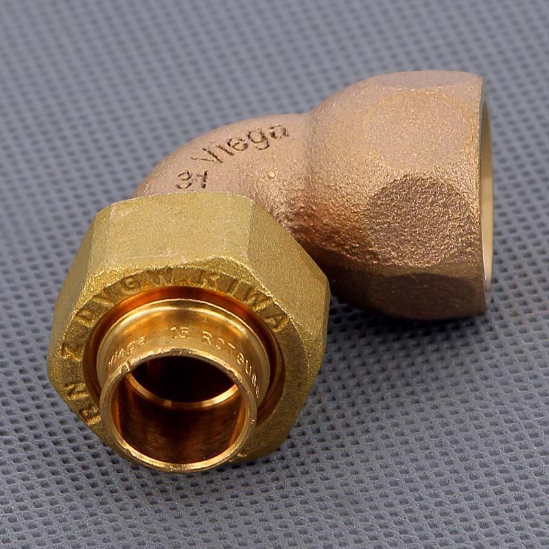 Американка угловая 94096 упл. конус VIEGA пайка ВР 15x1/2"