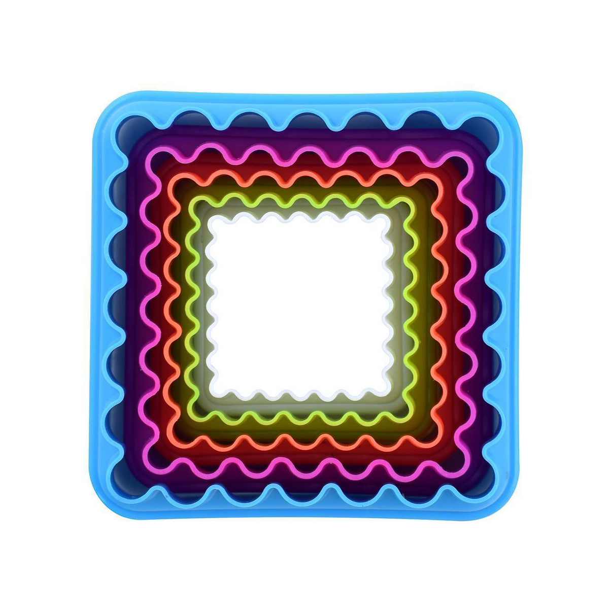 Формы кулинарные пласт. "квадрат" набор 5 шт. (1/12/144) "мультидом" ms8-86