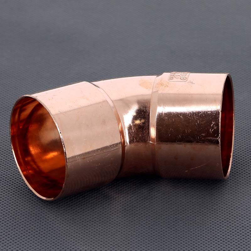 Угол двухраструбный 45° VIEGA пайка 54 мм медный