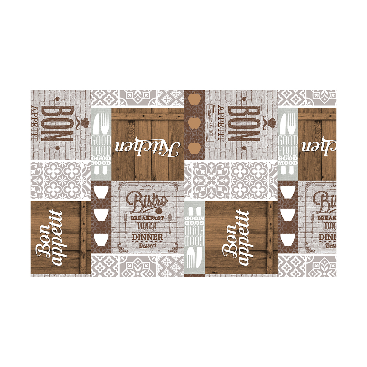 Клеенка пвх основа нетканая 135 см  рулон 20 м (1)  "major" 574/2 (бежевый)