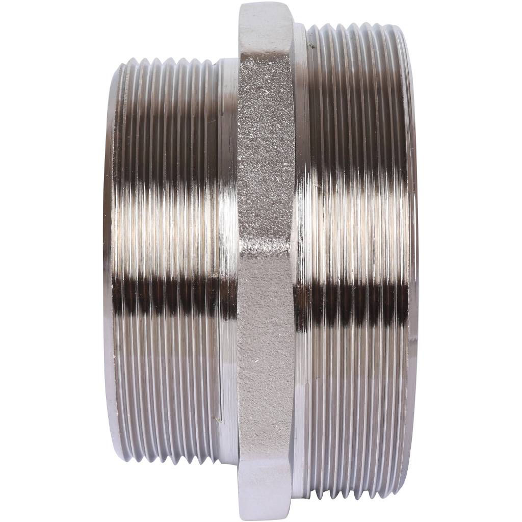 Ниппель переходной резьбовой НР 3" x 2"1/2 никель STOUT