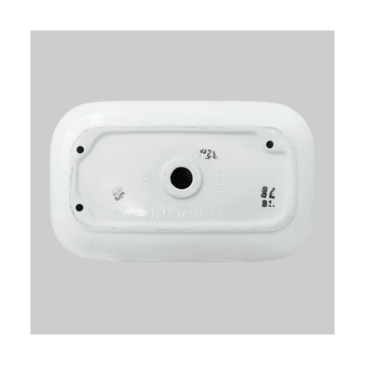 Раковина накладная "infinity 60" белая "sanita luxe"  wb.ct/infinity/60-n/wht.g/s1