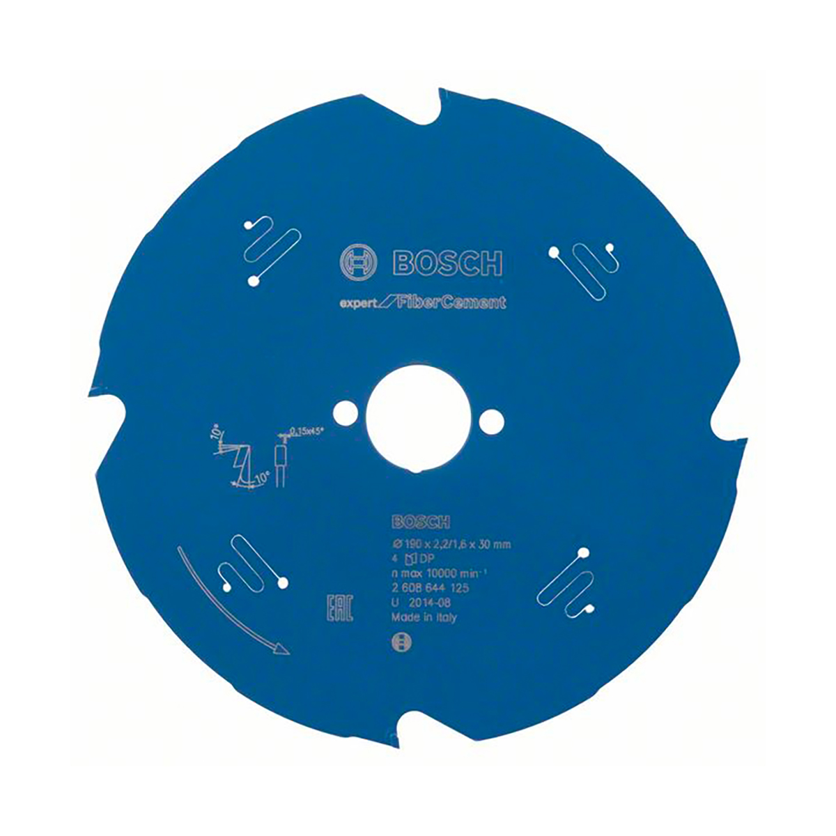 Диск пильный по фиброцементу "expert for fiber cement" 190 x 30 мм, 4 зуба (1) "bosch" 2608644125