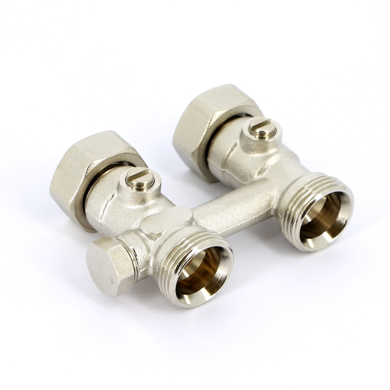 Узел прямой ВН 3/4" ЕК х 3/4" ЕК радиаторный со встроенными кранами и байпасом UNI-FITT