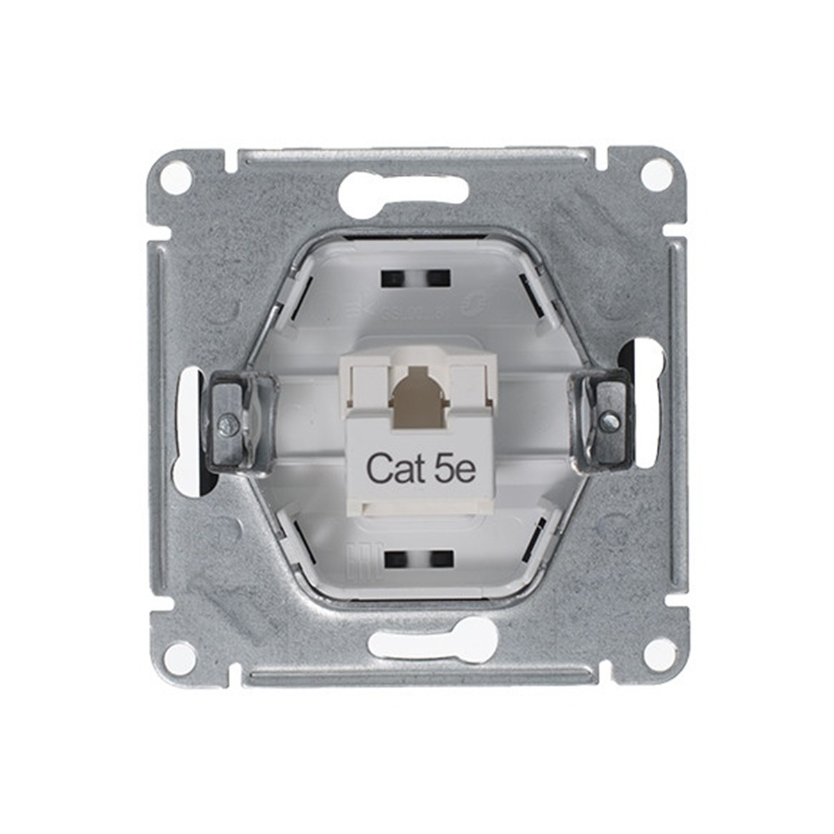 Розетка компьютерная "glossa" 1 местн. rj45 (механизм) антрацит (1/10/160) "schneider"