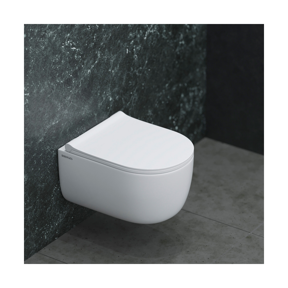 Унитаз подвесной "ego rimless" белый (1) "berges"