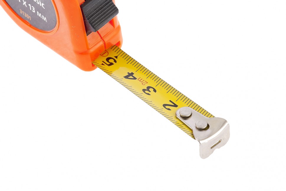 Рулетка Classic, 2 м х 13 мм, пластиковый корпус Sparta (31301)