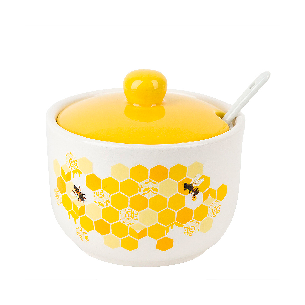 Сахарница с ложкой "honey" 450 мл, керамика (1/36) "dolomite" l2520961