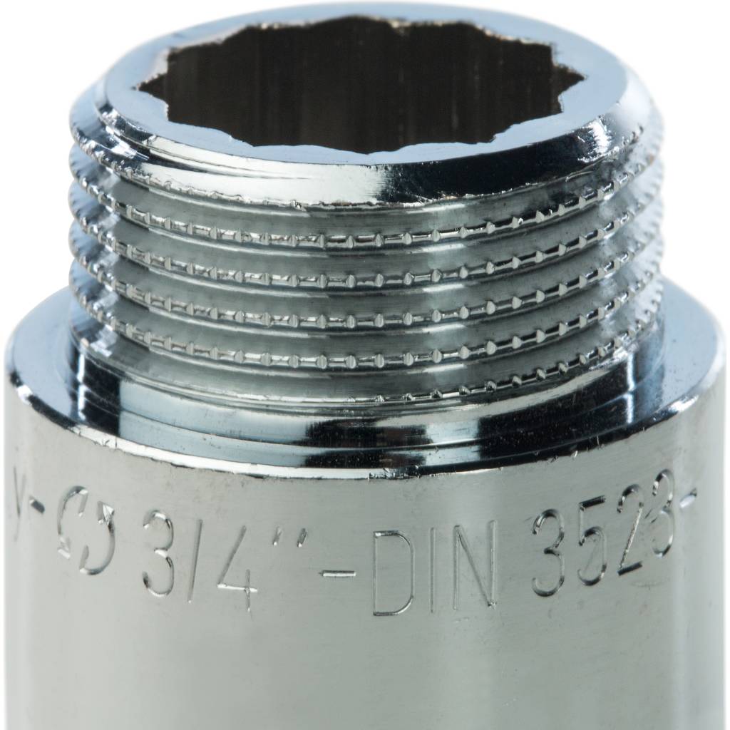 Удлинитель резьбовой ВН 3/4" x 30 мм хром STOUT