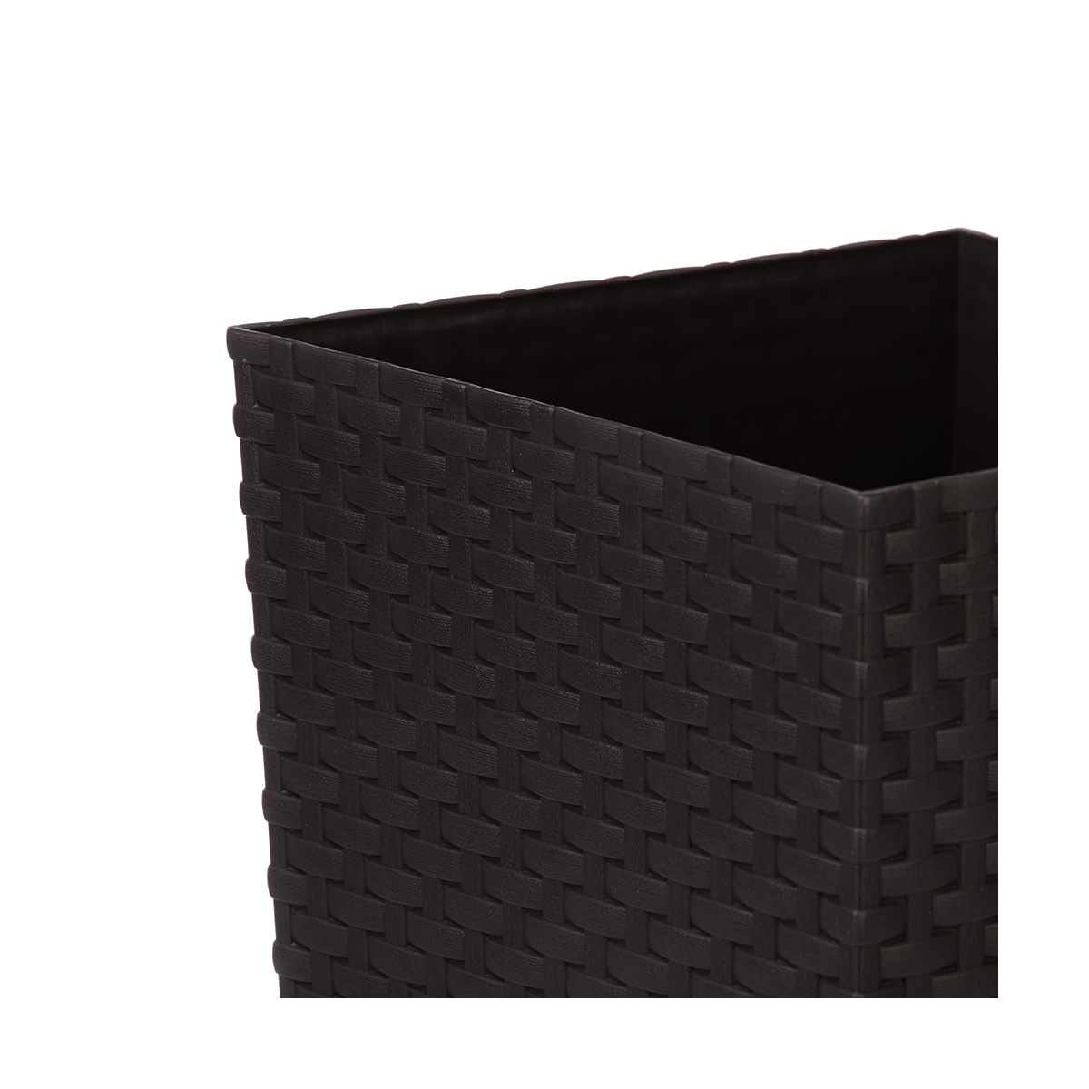 Кашпо для цветов напольное "ротанг"  325*325*610 мм (мокко) (1/5) "альтернатива" м8847