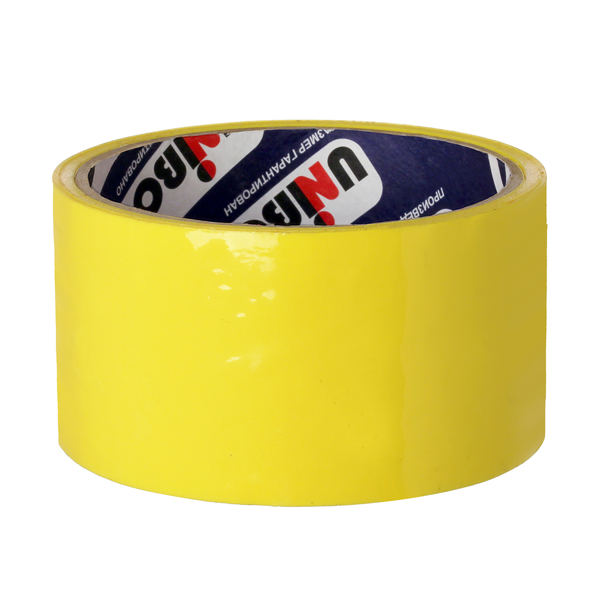 Скотч упаковочный желтый 48 мм х 24 м, 45 мкм (72) "unibob"