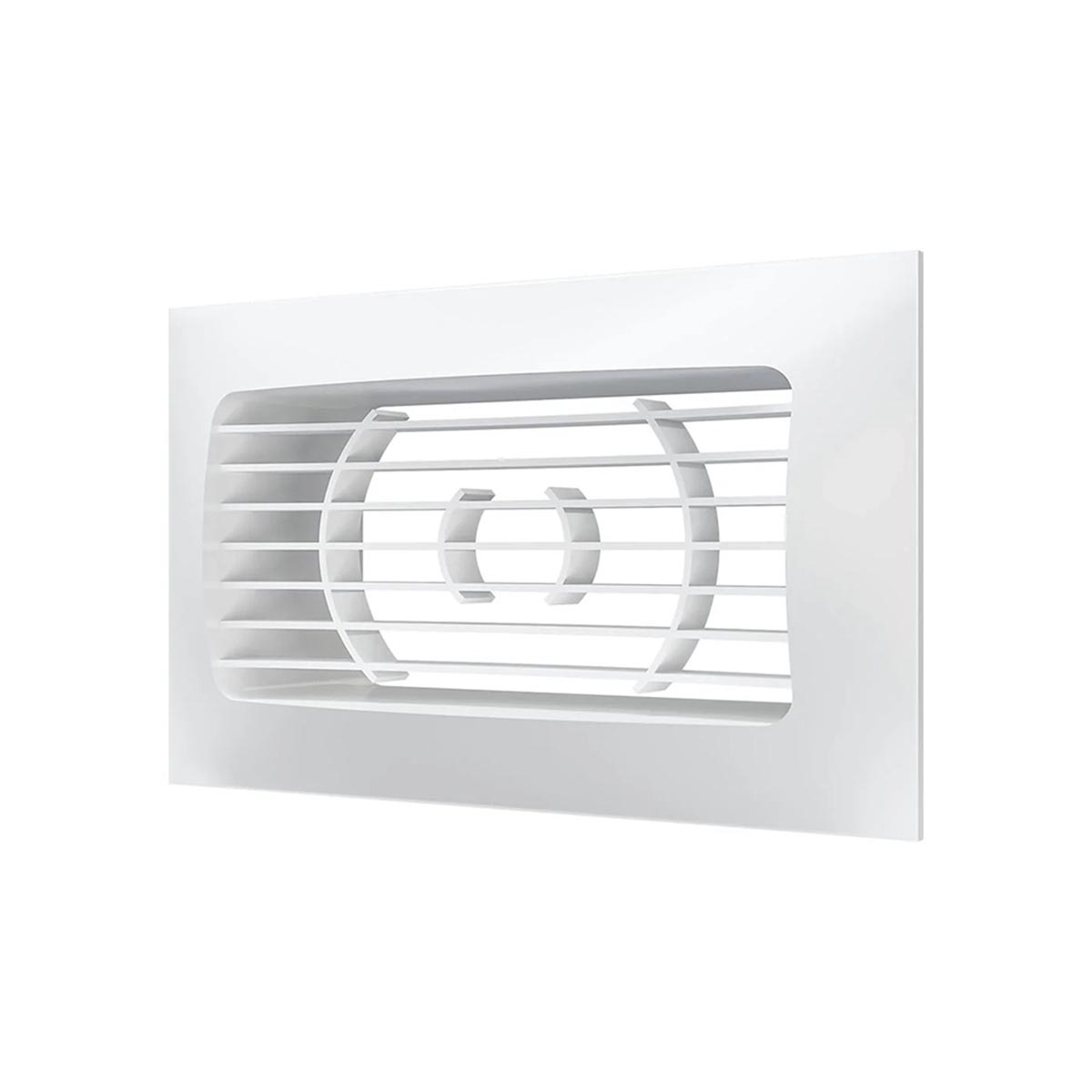 Решетка вентиляц. приточно-вытяжная 140 х 85 мм с фланцем abc-пластик (1/24) "эра" 511рсф