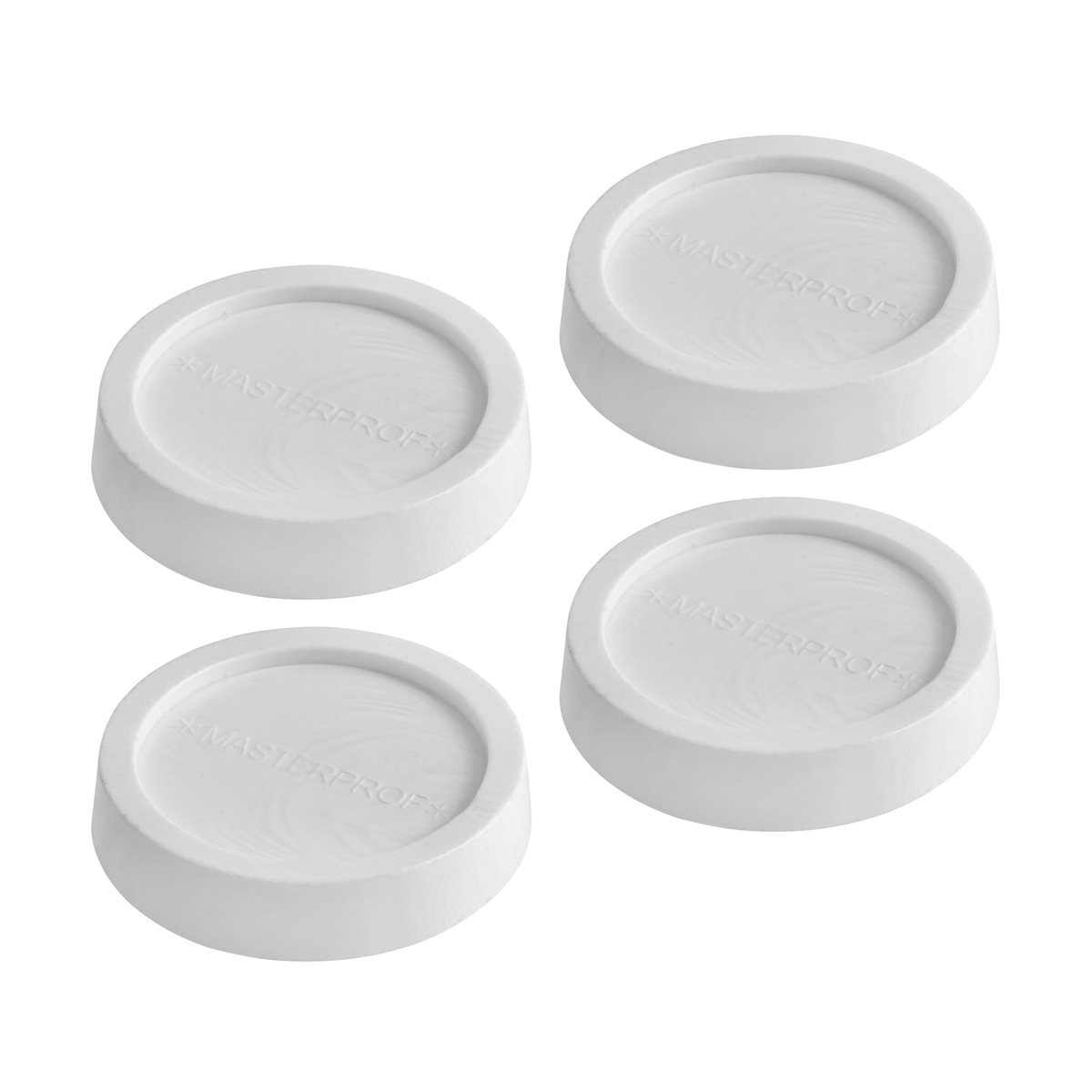 Подставки антивибр. для бытовой техники (круглые белые) 4 шт. (5/50) "masterprof"