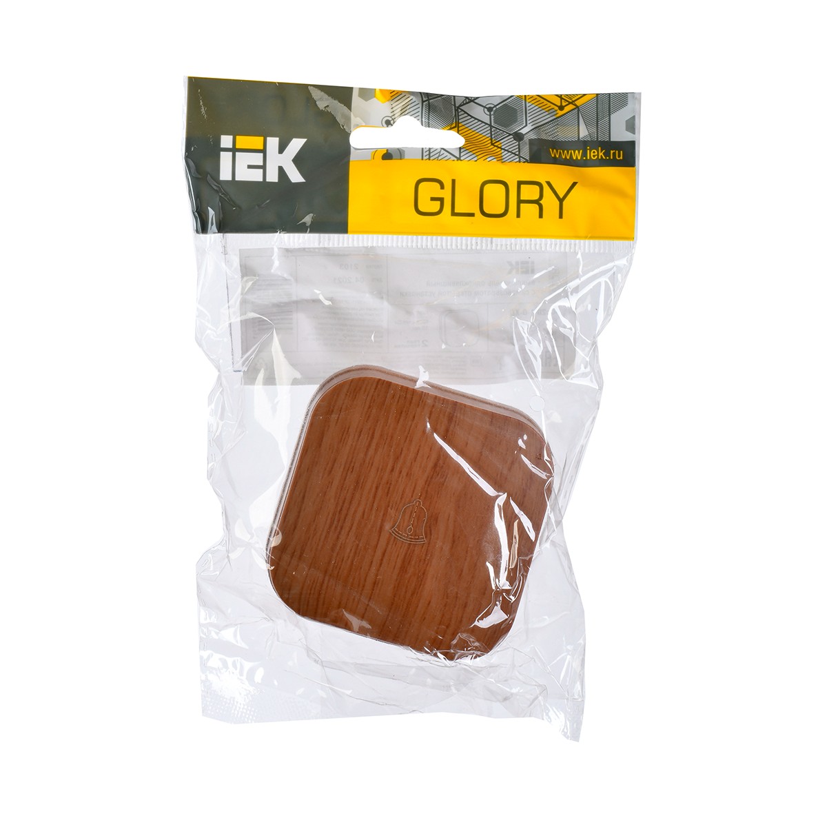 Выключатель открыт. уст. "glory" 1 кл. самовозв. всс20-1-0-хд, 10а, дуб (1/36/432) "iek"