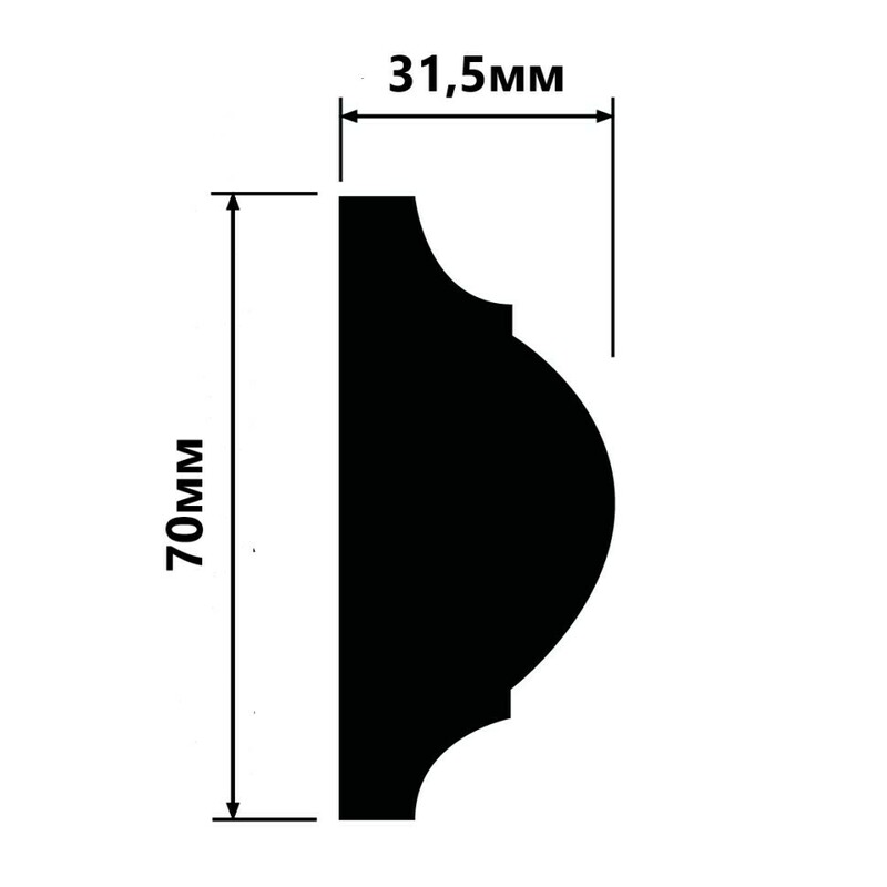 Молдинг HI WOOD D70/ 70 х 31.5 х 2000