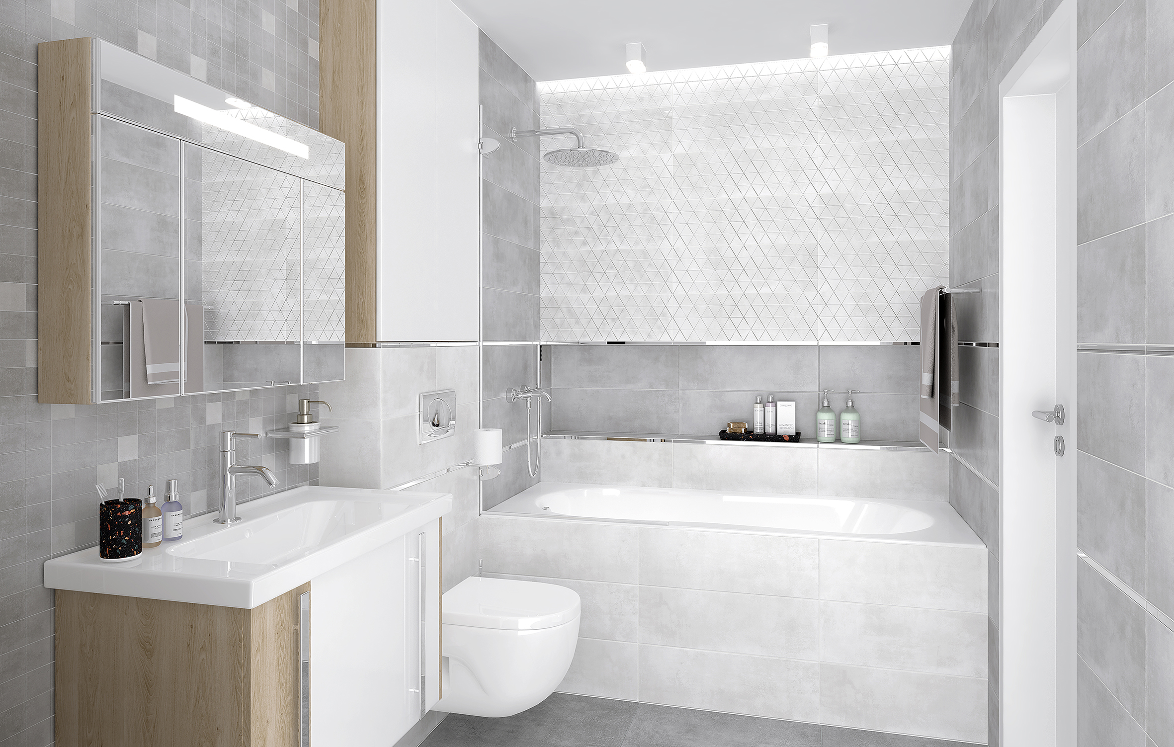 Sharp декор мозаичный микс 20x60