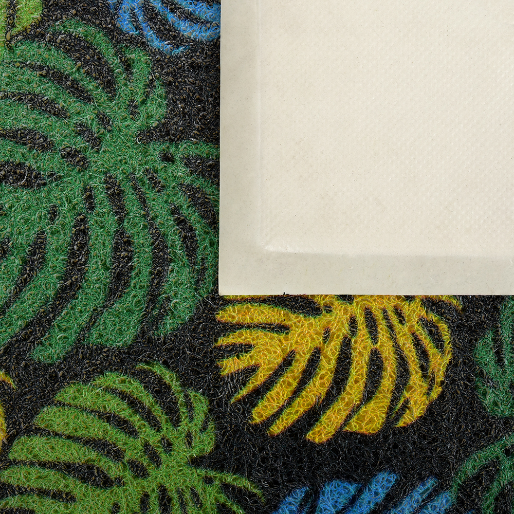 Коврик придверный пористый 40*60 см "папоротник" (1/20) "vortex" 24252