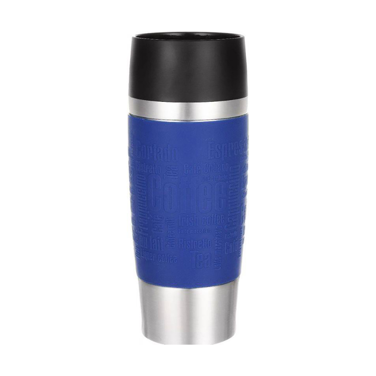 Термокружка нержав. "travel mug" 0,36 л (синяя) (1/4) "emsa" 513357