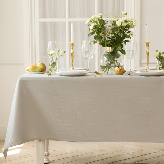 Скатерть "этель" lines 150*180 см (серый) (1/15) 6974118