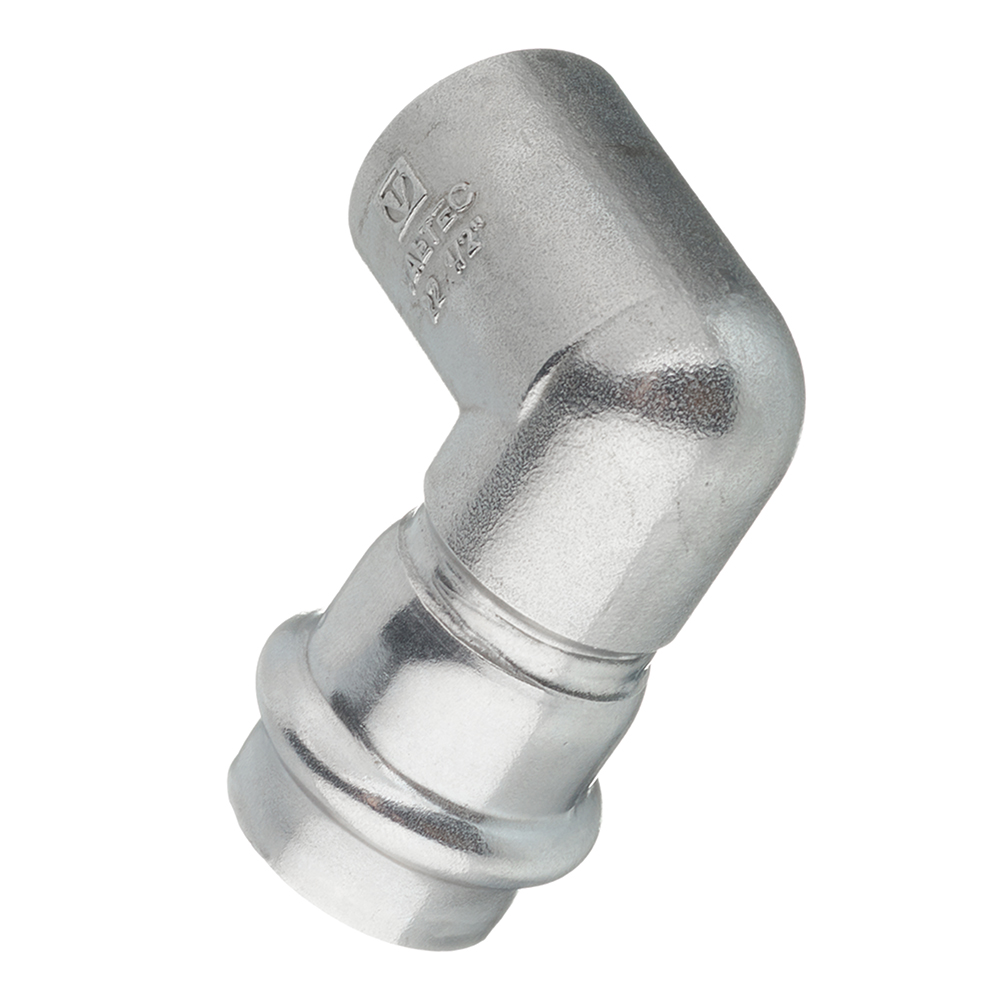 Угол В-пресс 22 х 1/2" нержавеющая сталь VALTEC